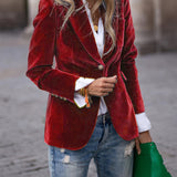 Maelis - Fluwelen Blazer voor Vrouwen