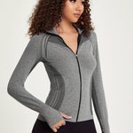 Elisa | Naadloze Sportjacke met Rits