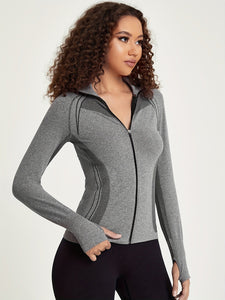 Elisa | Naadloze Sportjacke met Rits