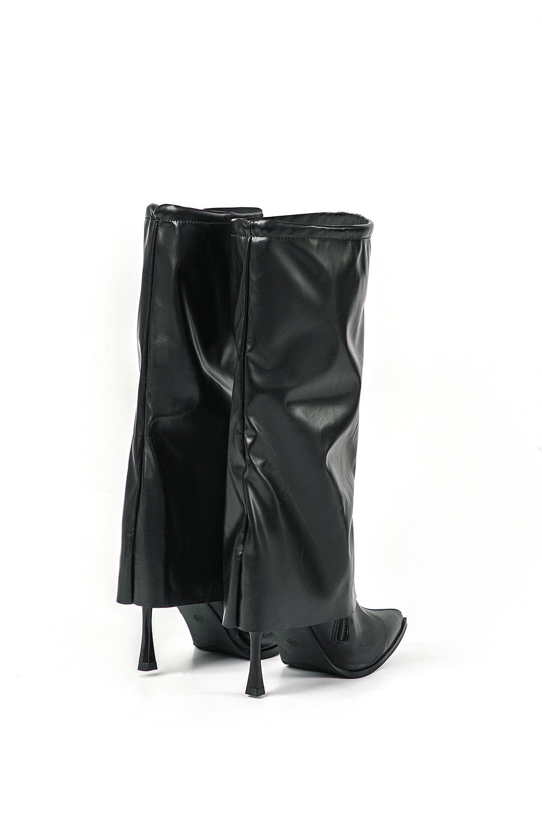 Olivia | Zwarte Designerlaarzen met unieke oversized look