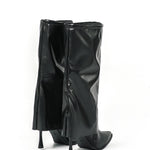 Olivia | Zwarte Designerlaarzen met unieke oversized look