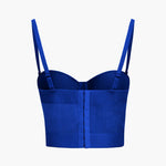 Ida | Figuuraccentuerende Bustier-top met Beugelcups en Transparante Mesh-Structuur