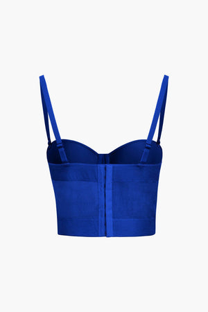Ida | Figuuraccentuerende Bustier-top met Beugelcups en Transparante Mesh-Structuur