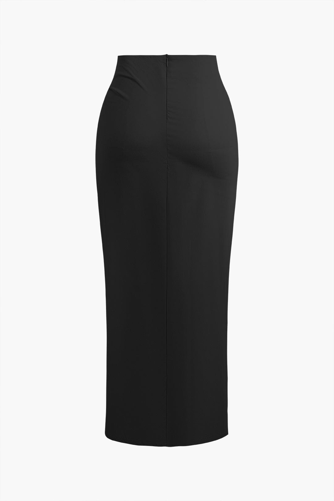 Fridoline | Elegante Midirok met Wickeloptiek, Drapering en Hoge Split