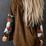 Casual Jas met Print | Boho Stijl | Zachte Pasvorm