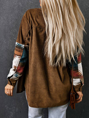 Casual Jas met Print | Boho Stijl | Zachte Pasvorm