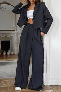 Feline | Moderne Blazer & Wijde Broek voor Stijl.