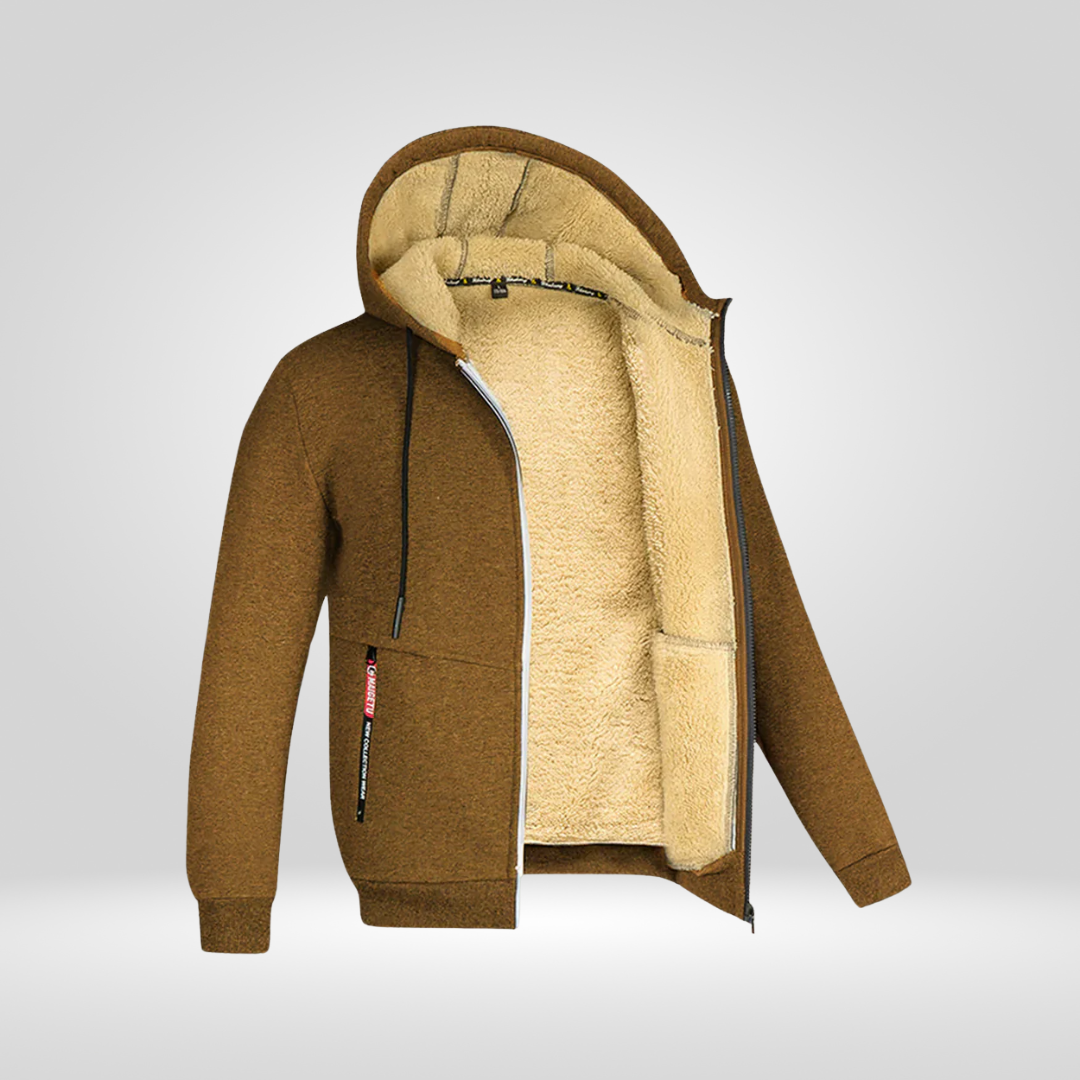 Heren Wintervest met Capuchon en Fleecevoering