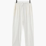 Nathan | Comfortabele heren zomer linnen broek met elastische tailleband