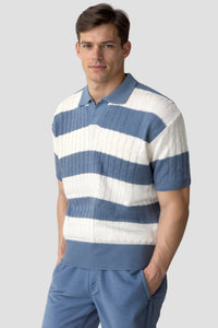 Gestreept herenpoloshirt met korte mouwen – Sportief & Elegant
