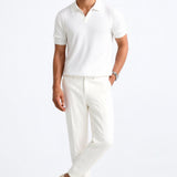 Geribd Heren Poloshirt met Korte Mouwen – Elegant & Tijdloos
