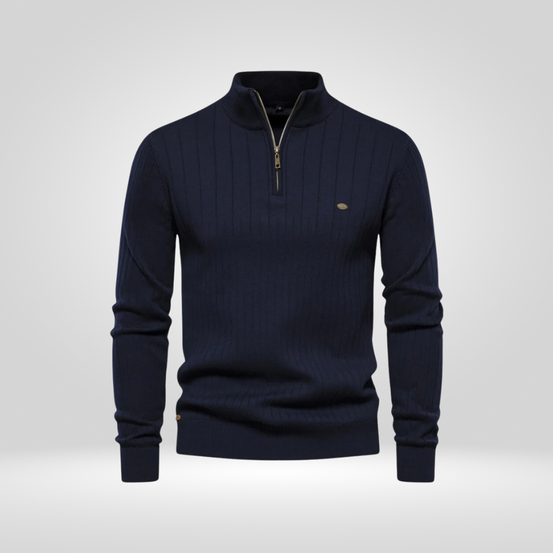 Half-Zip Pullover – Modieuze Zip-Up Trui voor Stijl en Comfort