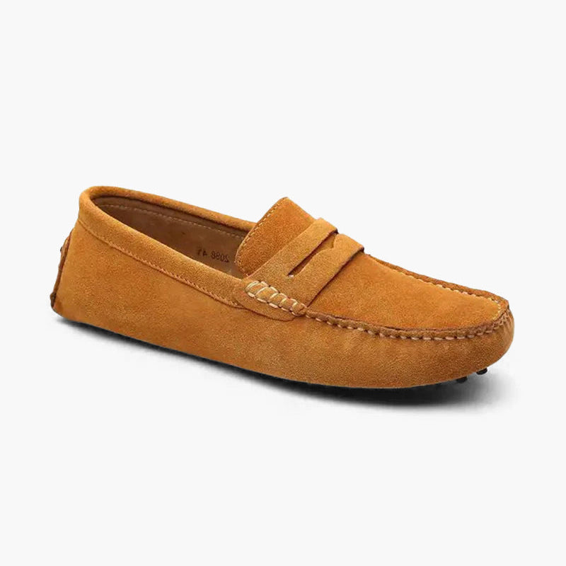 Matthew | Old Money Slip on Heren Suède Mokassin