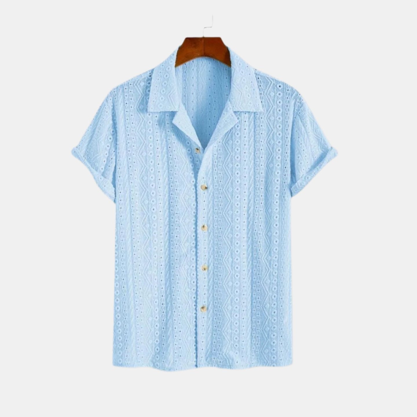 Luchtig Haakshirt met Korte Mouwen