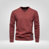 V-Hals Trui – Zachte Gebreide Pullover met Tijdloze Stijl