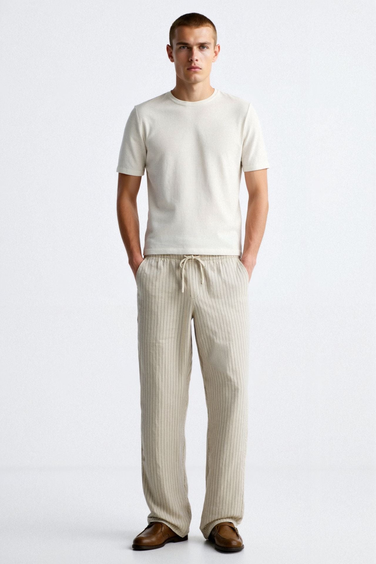 Heren-Loungebundhose met Nadelstreifen – Old-Money-Esthetiek in meerdere kleuren