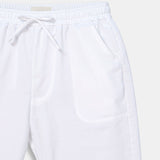 Luca | Witte heren joggingbroek met koord