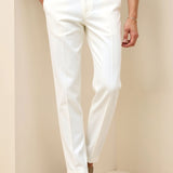 Heren Chino Broek in Wit – Elegantie en moderne stijl