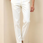 Heren Chino Broek in Wit – Elegantie en moderne stijl