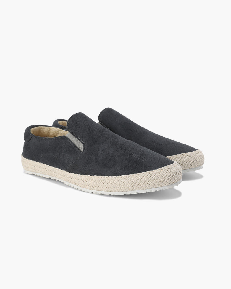 Jacob | Stijlvolle Espadrille Heren-Slip-On van Suède met Jute Zool