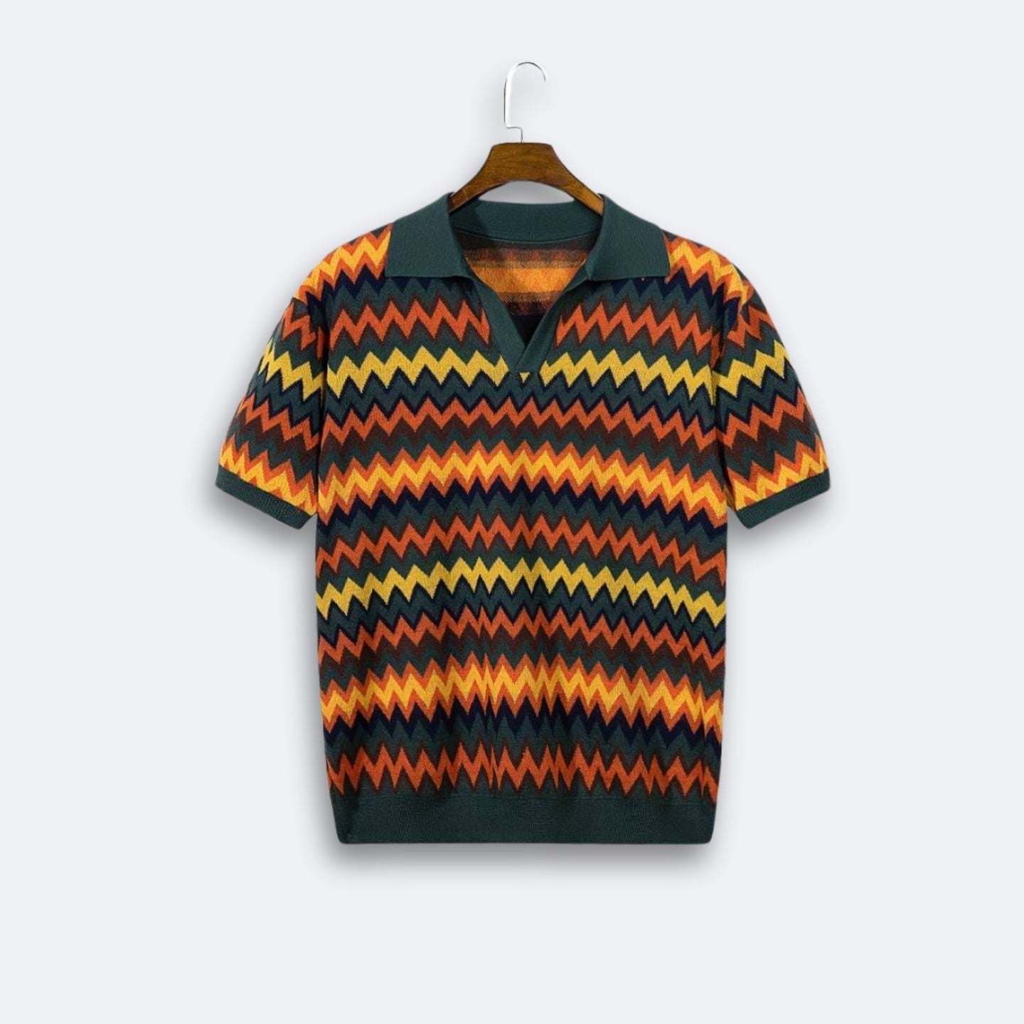 Retro-Trui met Zigzagpatroon