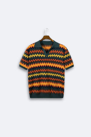 Retro-Trui met Zigzagpatroon