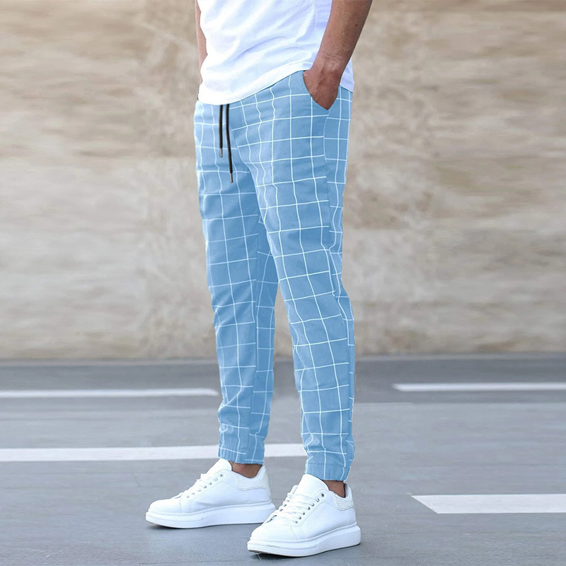 Elroy™ Heren Geruite Slim-Fit Broek