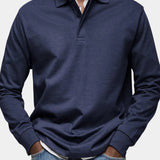 Heren Polo Lange Mouw Klassiek Comfort