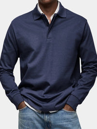 Heren Polo Lange Mouw Klassiek Comfort