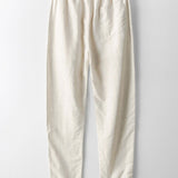 Casual Linnen Set met Henley Overhemd en Broek
