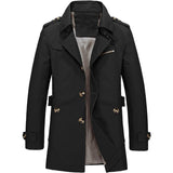 Michiel™ Heren Sherpa Gevoerde Trenchcoat Winterjas