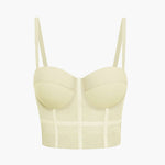 Ida | Figuuraccentuerende Bustier-top met Beugelcups en Transparante Mesh-Structuur