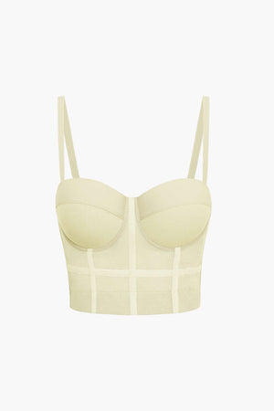 Ida | Figuuraccentuerende Bustier-top met Beugelcups en Transparante Mesh-Structuur