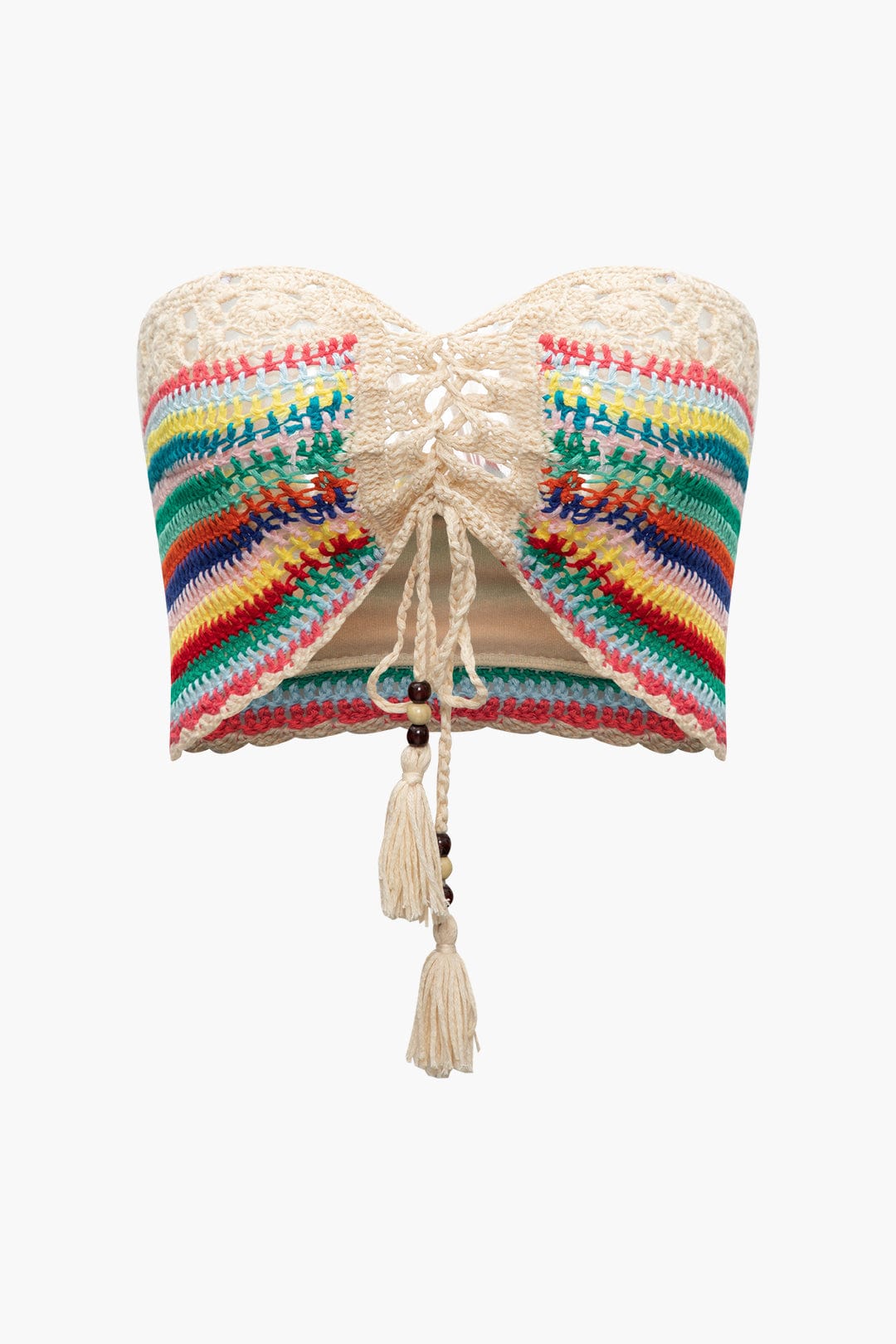 Naila | Boho-Haak-Bestaat uit Bustier & Shorts