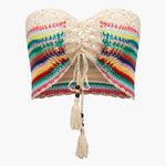 Naila | Boho-Haak-Bestaat uit Bustier & Shorts
