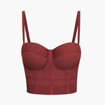 Ida | Figuuraccentuerende Bustier-top met Beugelcups en Transparante Mesh-Structuur