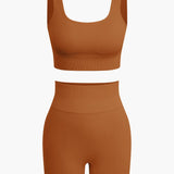 Elaine | Naadloos Sportset met Crop-Top & Yoga Shorts