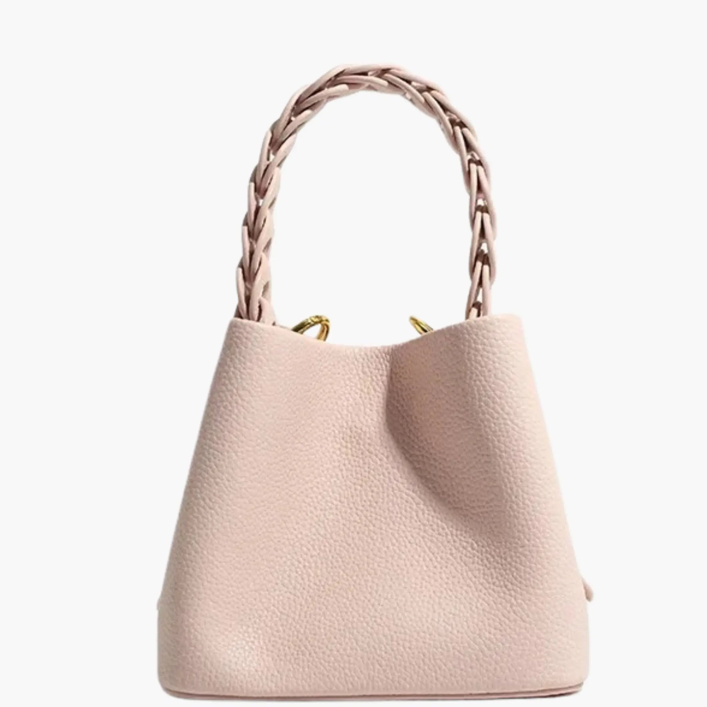 Yamina | Elegante gestructureerde handtas met gevlochten handvat