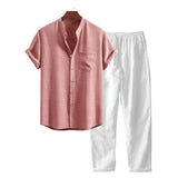 Zomerse Linnen Set met Overhemd en Broek