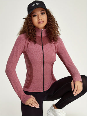 Elisa | Naadloze Sportjacke met Rits