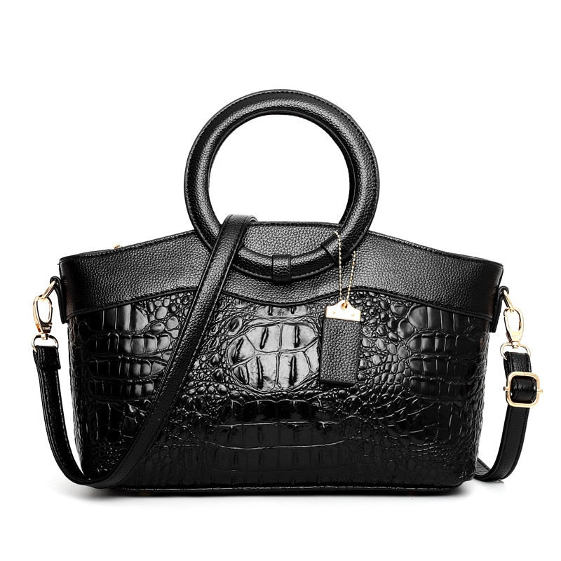 Vesper™ Luxe Handtas met Krokodillenpatroon