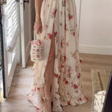 Joyce™ Dames Bloemen Maxi-jurk