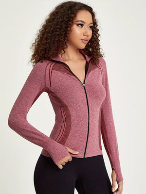Elisa | Naadloze Sportjacke met Rits