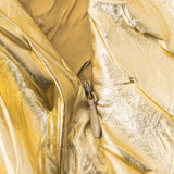 Elfriede | Glanzende Metallic-Midirok met Crinkle-effect en elastische tailleband