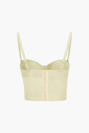 Ida | Figuuraccentuerende Bustier-top met Beugelcups en Transparante Mesh-Structuur