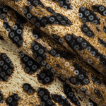 Lunaria | Glamoureuze Pailletten Minirok met opvallende Luipaardprint
