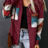 Casual Jas met Print | Boho Stijl | Zachte Pasvorm