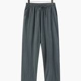 Nathan | Comfortabele heren zomer linnen broek met elastische tailleband