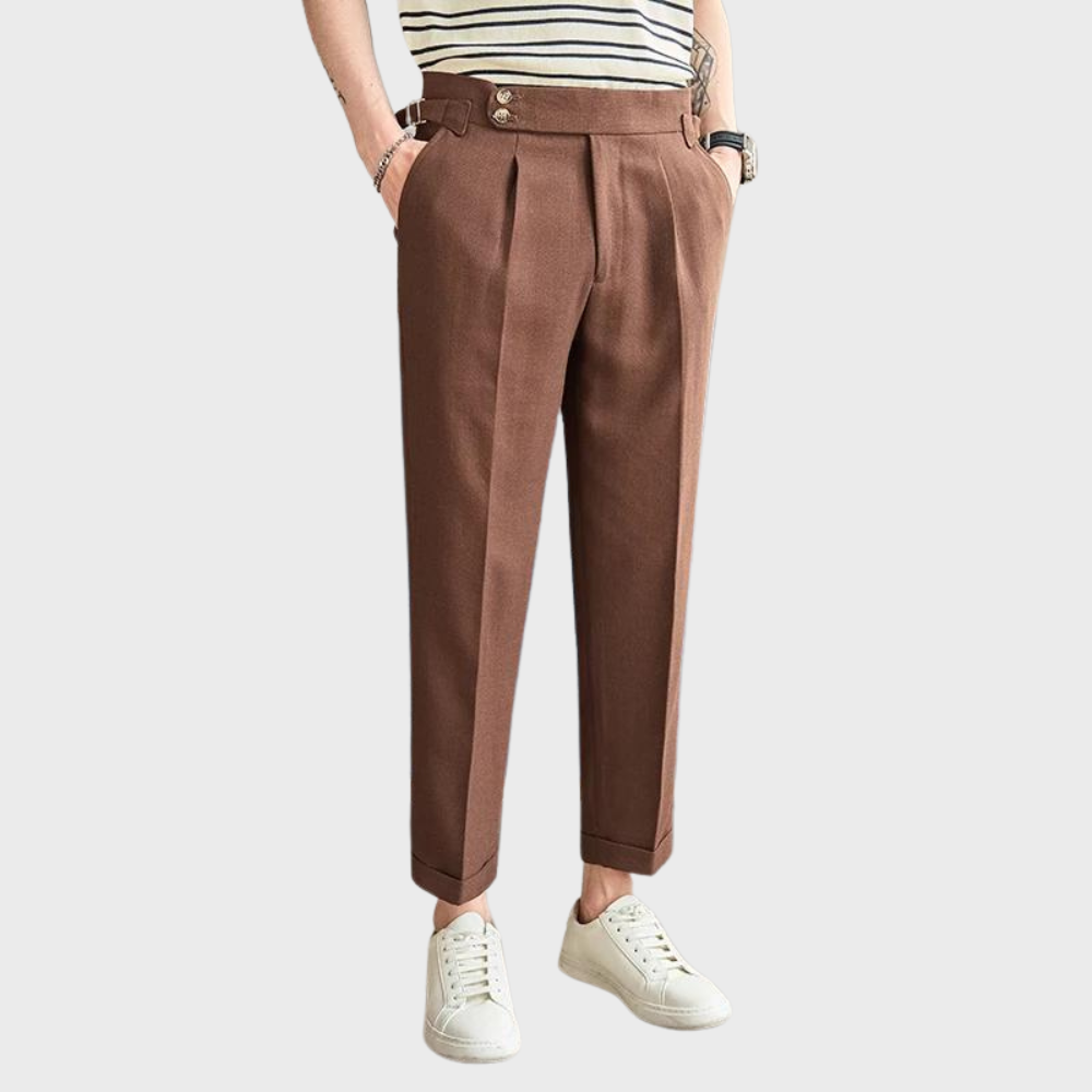 Rafael | Heren Hoge Taille Plissé Broek