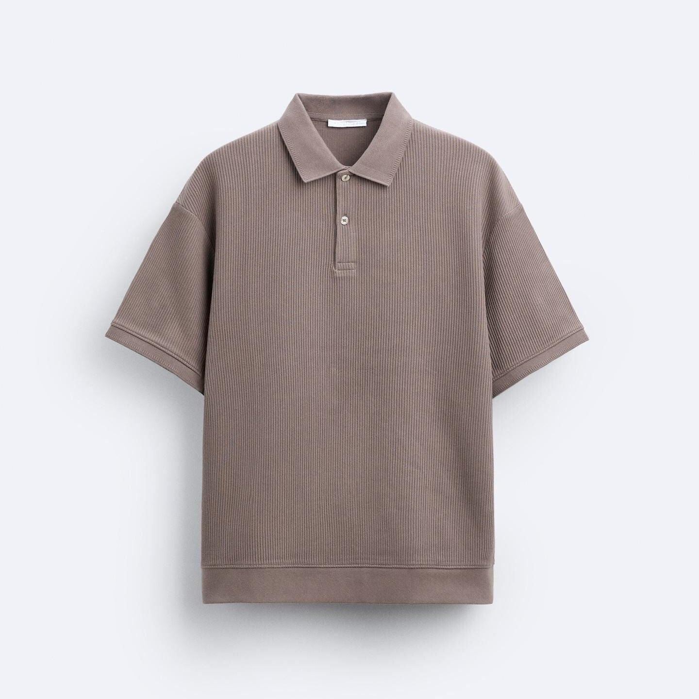 Korte Mouwen Polo in Crèmewit – Minimalistisch en Comfortabel